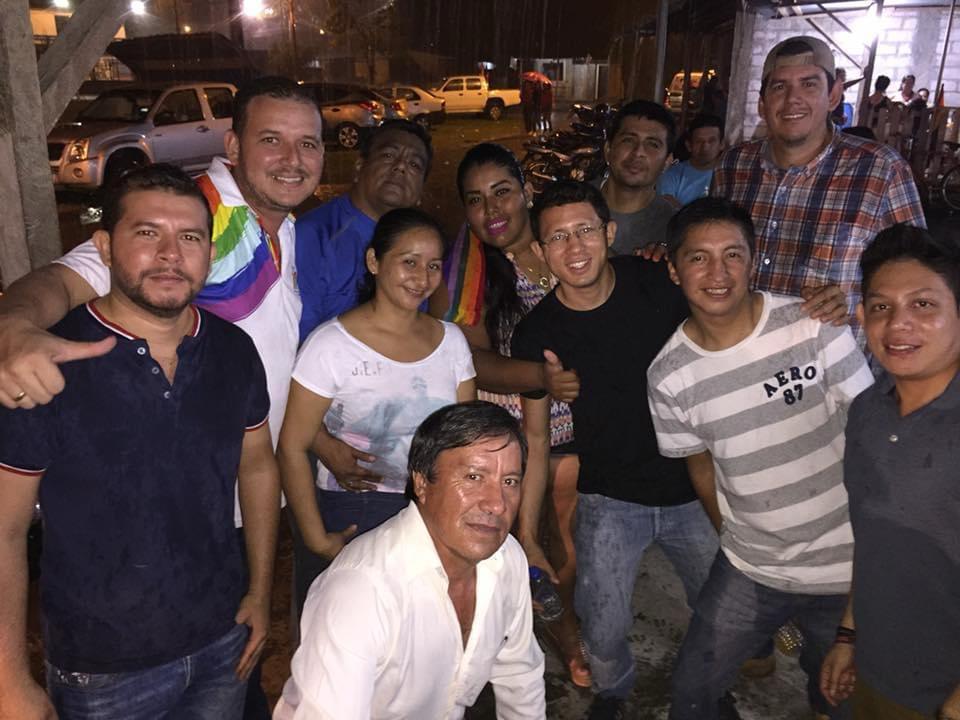 Ian con sus amigos moteros